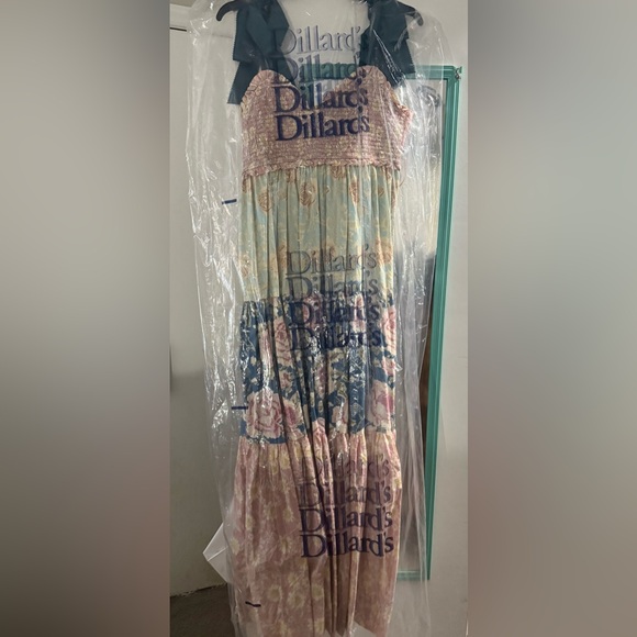 Free People Floral Maxi Dress in Pink and Blue - Picture 3 of 3